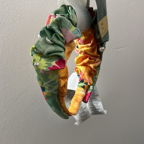 •nwt Disney Princess girls headbands two pack green yellow faux pearls stretch - Picture 3 of 7